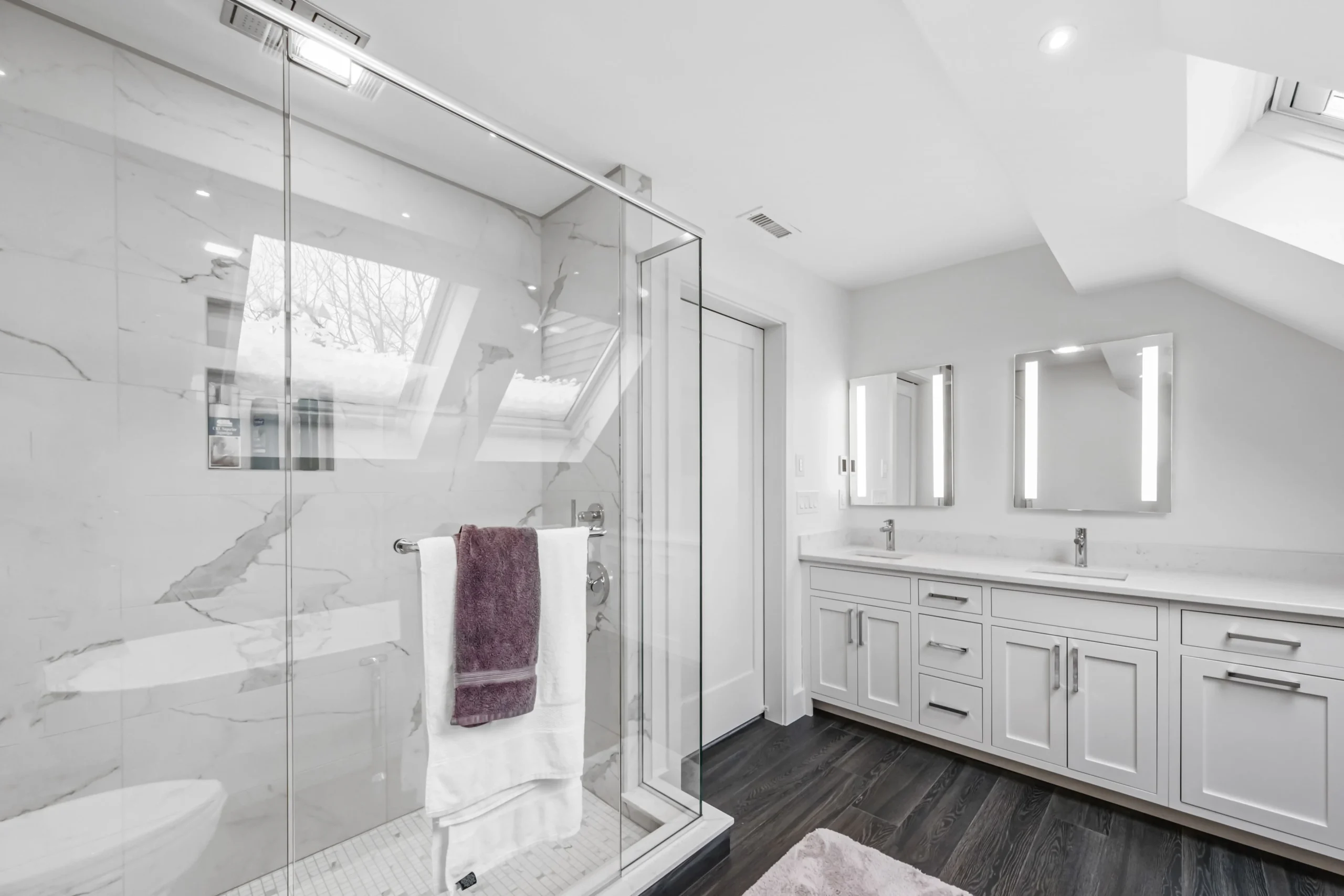 Minimalist Glass Bathroom Design Suffolk County New York Custom vs Standard Bathroom Remodel Approaches
